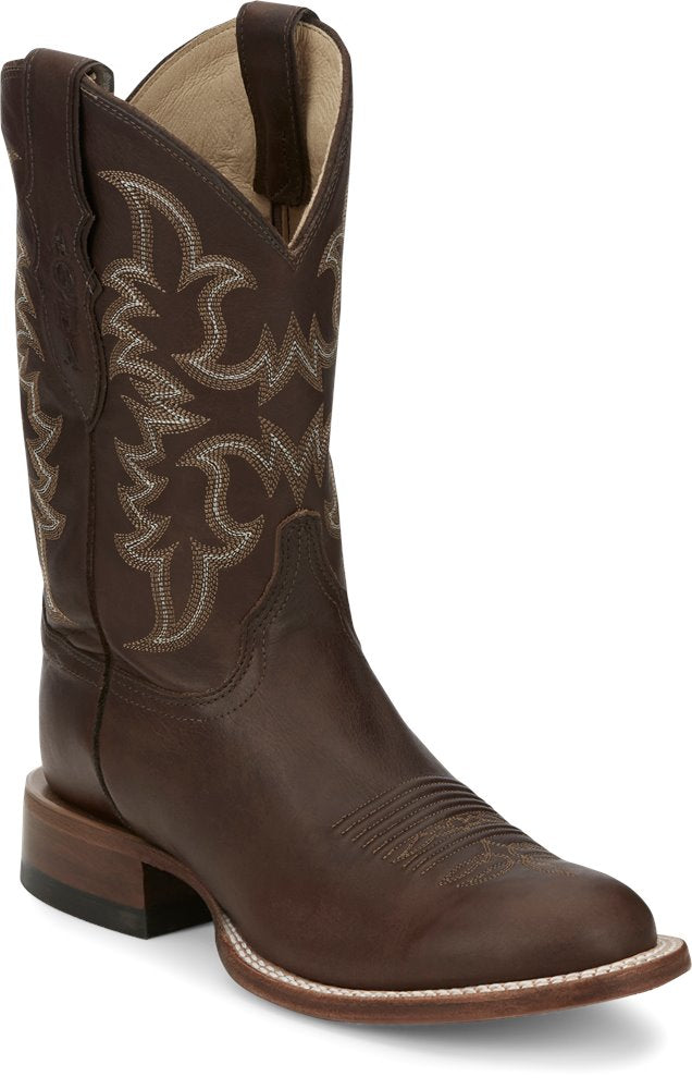 AQ7071 Justin Wayne Chocolate Cowhide Boot