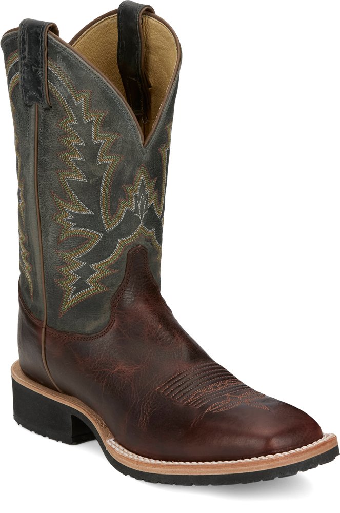 BR393 Justin Cognac Cowhide Boot