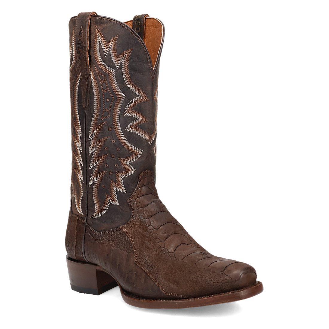 DP3103 Dan Post Anders Ostrich Leg Brown Boot