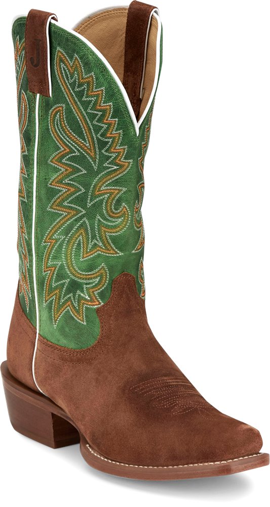 FN7254 Justin Jimmy Sedona Tan Suede Boot