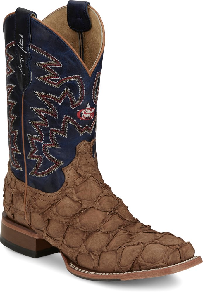 GR5707 Justin Ocean Front Tan Pirarucu Boot