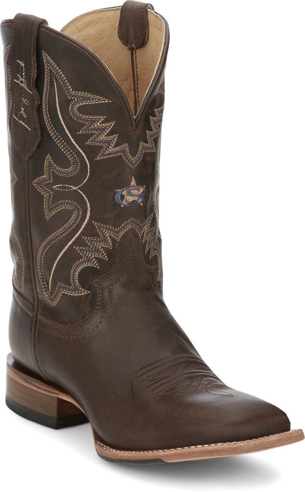 GR8016 Justin Dillon Dark Espresso Cowhide Boot