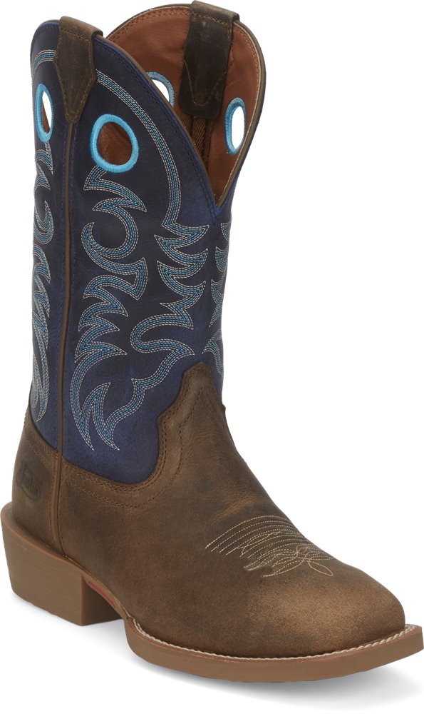 SE7611 Justin Muley Tan Water Buffalo Boot