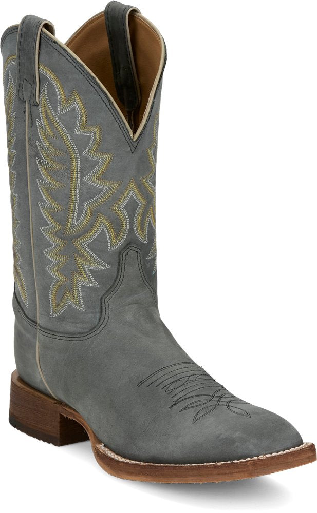 BR391 Justin Rancho Grey Cowhide Boot